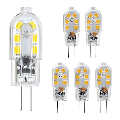

G4 LED Bulb 6 Pack 2.5W LED Bi-pin G4 Base 10-20W Halogen Bulb Replacement Warm White /Cold White AC220V
