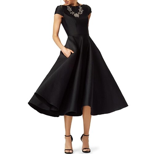 A-Line Mother of the Bride Dress Vintage Plus Size Elegant Boat Neck Tea Length Satin Short Sleeve with 2022
A-Line Mother of the Bride Dress Vintage Plus Size Elegant Boat Neck Tea Length Satin Short Sleeve with 2022
