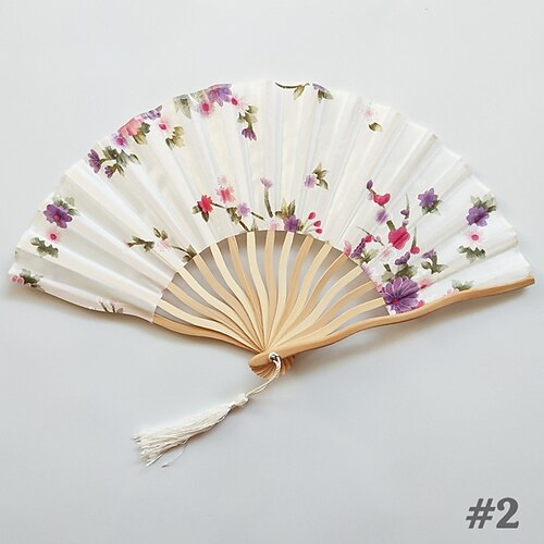 

Chemical Fiber Party Hand Fans Bamboo Split Joint Classic Theme