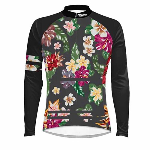 21Grams Women's Cycling Jersey Long Sleeve Winter Bike Jersey Top with 3 Rear Pockets Mountain Bike MTB Road Bike Cycling Thermal Warm UV Resistant Cycling Breathable Black Floral Botanical Sports
21Grams Women's Cycling Jersey Long Sleeve Winter Bike Jersey Top with 3 Rear Pockets Mountain Bike MTB Road Bike Cycling Thermal Warm UV Resistant Cycling Breathable Black Floral Botanical Sports