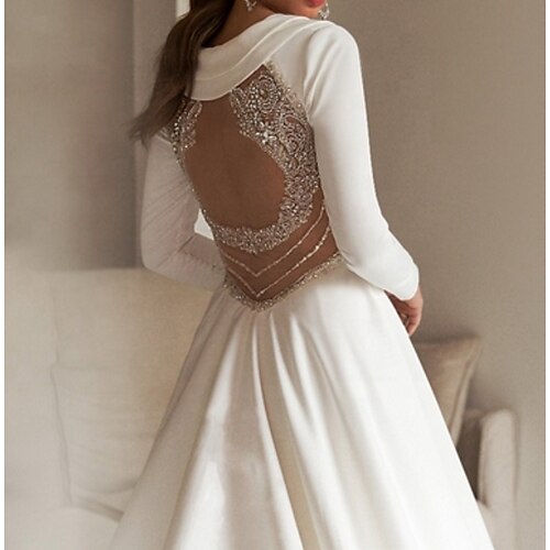 Fidanzamento Schiena scoperta Da cerimonia Abiti da sposa Strascico a terra Linea-A Manica lunga A V Raso Con Dettagli con cristalli 2023 Abiti da sposa
Fidanzamento Schiena scoperta Da cerimonia Abiti da sposa Strascico a terra Linea-A Manica lunga A V Raso Con Dettagli con cristalli 2023 Abiti da sposa