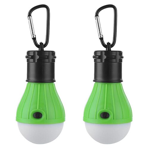 

Outdoor Camping Light Waterproof with Hook 2pcs 3W Dimmable White Batteries Powered Outdoor Lighting Swimming Pool Portable LED Tent Light Mini Camping Light 3 LED Beads