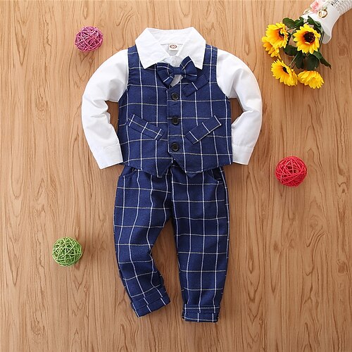 Bambino Da ragazzo Giornata universale dell'infanzia Blusa Gilet per vestito Completo 4 pezzi Manica lunga Bianco Stampa A quadri Tinta unica Nodo della cravatta Cotone Feste Matrimonio Scuola
Bambino Da ragazzo Giornata universale dell'infanzia Blusa Gilet per vestito Completo 4 pezzi Manica lunga Bianco Stampa A quadri Tinta unica Nodo della cravatta Cotone Feste Matrimonio Scuola