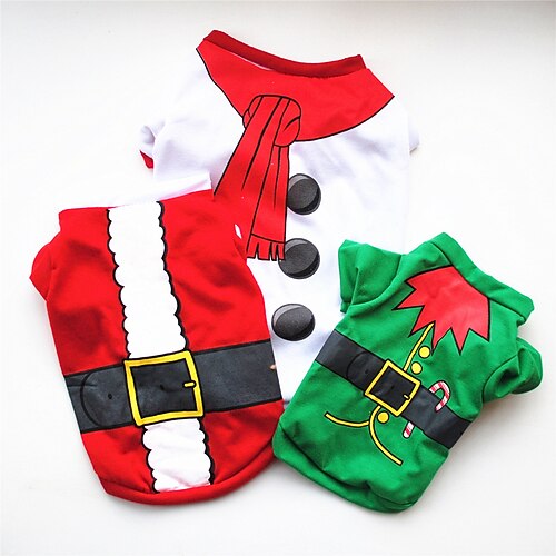 Dog Shirt / T-Shirt Christmas Costume Cartoon Cosplay Dog Clothes Puppy Clothes Dog Outfits Green White Red Costume for Girl and Boy Dog Cotton XS S M L
Dog Shirt / T-Shirt Christmas Costume Cartoon Cosplay Dog Clothes Puppy Clothes Dog Outfits Green White Red Costume for Girl and Boy Dog Cotton XS S M L