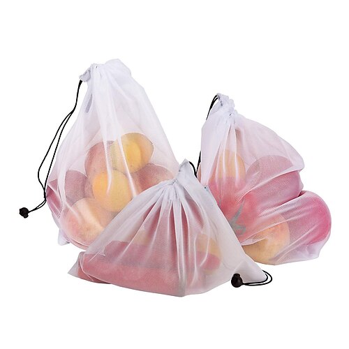 3pcs Mesh Bag Vegetable And Fruit Net Bag Polyester Mesh Splicing Mesh Bag Reusable Kitchen Storage Products Organizer
3pcs Mesh Bag Vegetable And Fruit Net Bag Polyester Mesh Splicing Mesh Bag Reusable Kitchen Storage Products Organizer
