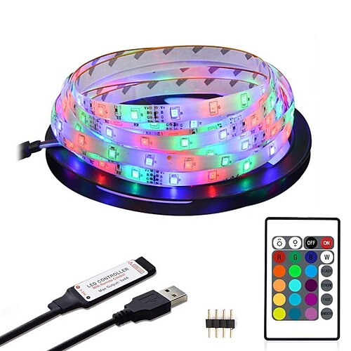 ZDM 2m Fleksible LED-lysstriber RGB-Lysstriber 120 lysdioder 2835 SMD 8mm 1 24Køler fjernbetjening 1set RGB Vandtæt Chippable USB USB-drevet
ZDM 2m Fleksible LED-lysstriber RGB-Lysstriber 120 lysdioder 2835 SMD 8mm 1 24Køler fjernbetjening 1set RGB Vandtæt Chippable USB USB-drevet