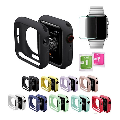 1 Pack Watch Case Compatible with Apple iWatch Series 7 / SE / 6/5/4/3/2/1 Shockproof Dust Proof All Around Protective Silicone Watch Cover
1 Pack Watch Case Compatible with Apple iWatch Series 7 / SE / 6/5/4/3/2/1 Shockproof Dust Proof All Around Protective Silicone Watch Cover