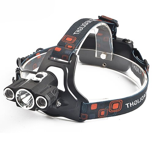

Headlamps Safety Light Headlight 1000 lm LED 3 Emitters 3 Mode with Batteries and Charger Professional Wearproof Camping / Hiking / Caving Everyday Use Cycling / Bike United Kingdom AU EU USA Black