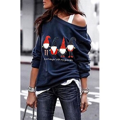 Women's Hoodie Sweatshirt Pullover Navy Blue Gray Black Round Neck Print Gnome Christmas Gifts Christmas Daily Casual Clothing Apparel Hoodies Sweatshirts
Women's Hoodie Sweatshirt Pullover Navy Blue Gray Black Round Neck Print Gnome Christmas Gifts Christmas Daily Casual Clothing Apparel Hoodies Sweatshirts