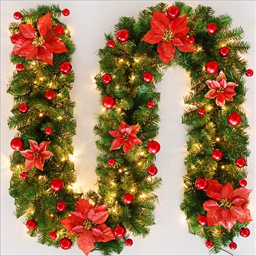 2,7 m Weihnachtsschmuck Ornamente Weihnachtsbaum Rebe Dekoration Verschlüsselung Luxus Anhänger Weihnachtsbaum Festival Dekorationen Gold und Rot Girlande Set (Lichter ausgeschlossen)
2,7 m Weihnachtsschmuck Ornamente Weihnachtsbaum Rebe Dekoration Verschlüsselung Luxus Anhänger Weihnachtsbaum Festival Dekorationen Gold und Rot Girlande Set (Lichter ausgeschlossen)