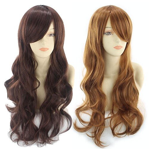 Synthetic Wig Body Wave Asymmetrical Machine Made Wig Long Light Brown Brown Synthetic Hair 27 inch Women's Best Quality Brown Light Brown / Daily Wear
Synthetic Wig Body Wave Asymmetrical Machine Made Wig Long Light Brown Brown Synthetic Hair 27 inch Women's Best Quality Brown Light Brown / Daily Wear