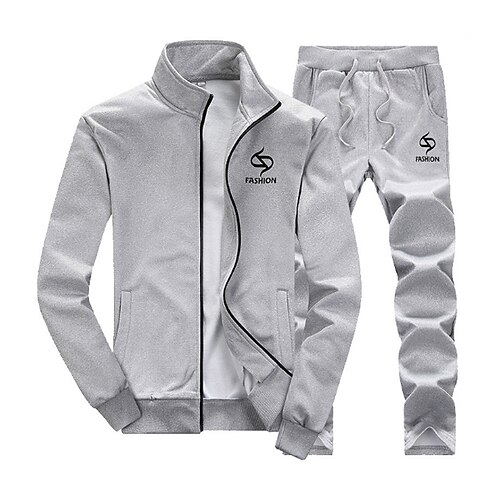 Men's Activewear Set Blue Gray Black Standing Collar Daily Sports Going out Basic Casual Clothing Apparel Hoodies Sweatshirts Slim
Men's Activewear Set Blue Gray Black Standing Collar Daily Sports Going out Basic Casual Clothing Apparel Hoodies Sweatshirts Slim