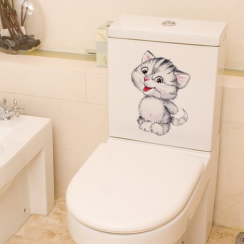 Funny Cat Toilet Stickers - Animal Wall Stickers Landscape / Animals Bathroom / Kids Room 11X14.5cm
Funny Cat Toilet Stickers - Animal Wall Stickers Landscape / Animals Bathroom / Kids Room 11X14.5cm