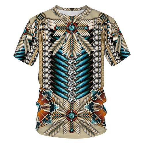 Men's T shirt Tee Shirt Solid Colored Tribal 3D Round Neck Khaki Daily Going out Short Sleeve Patchwork Print Clothing Apparel Basic Streetwear
Men's T shirt Tee Shirt Solid Colored Tribal 3D Round Neck Khaki Daily Going out Short Sleeve Patchwork Print Clothing Apparel Basic Streetwear