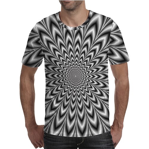 Herre T skjorte Skjorte Grafisk Geometrisk 3D Rund hals Regnbue Store størrelser Daglig Ut på byen Kortermet Flettet Trykt mønster Klær Gatemote overdrevet
Herre T skjorte Skjorte Grafisk Geometrisk 3D Rund hals Regnbue Store størrelser Daglig Ut på byen Kortermet Flettet Trykt mønster Klær Gatemote overdrevet