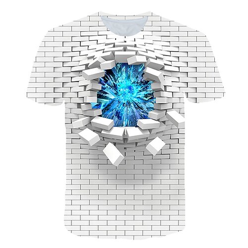 Men's T shirt Tee Shirt Graphic Color Block 3D Round Neck White Plus Size Daily Sports Short Sleeve Print Clothing Apparel Basic Exaggerated
Men's T shirt Tee Shirt Graphic Color Block 3D Round Neck White Plus Size Daily Sports Short Sleeve Print Clothing Apparel Basic Exaggerated