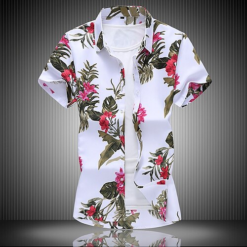 Men's Shirt Graphic Shirt Floral 3D Shirt Collar White Black Daily Weekend Short Sleeve Clothing Apparel Basic Designer Elegant
Men's Shirt Graphic Shirt Floral 3D Shirt Collar White Black Daily Weekend Short Sleeve Clothing Apparel Basic Designer Elegant