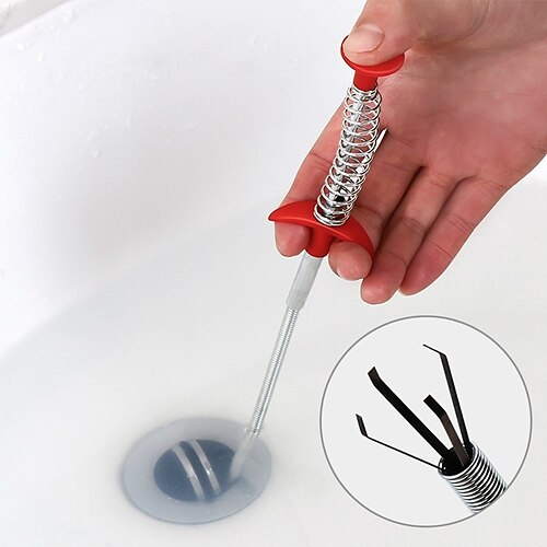 Home Pipe Cleaner Steel Spring design Kitchen Bathroom Drain Hair Cleaning Tool
Home Pipe Cleaner Steel Spring design Kitchen Bathroom Drain Hair Cleaning Tool
