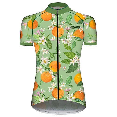 21Grams Women's Cycling Jersey Short Sleeve Bike Jersey Top with 3 Rear Pockets Mountain Bike MTB Road Bike Cycling UV Resistant Breathable Quick Dry Back Pocket Green Yellow Fruit Floral Botanical
21Grams Women's Cycling Jersey Short Sleeve Bike Jersey Top with 3 Rear Pockets Mountain Bike MTB Road Bike Cycling UV Resistant Breathable Quick Dry Back Pocket Green Yellow Fruit Floral Botanical