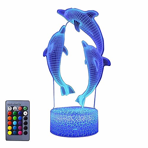 nattlys for barn havdelfin 3d nattlys nisse nattbordslampe med fjernkontroll 16 farger skiftende xmas halloween bursdagsgave til barn baby jente
nattlys for barn havdelfin 3d nattlys nisse nattbordslampe med fjernkontroll 16 farger skiftende xmas halloween bursdagsgave til barn baby jente