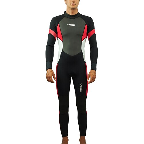 HISEA Men's Full Wetsuit 3mm SCR Neoprene Diving Suit Thermal Warm Quick Dry Stretchy Long Sleeve Back Zip - Swimming Diving Surfing Scuba Patchwork Autumn / Fall Spring Summer
HISEA Men's Full Wetsuit 3mm SCR Neoprene Diving Suit Thermal Warm Quick Dry Stretchy Long Sleeve Back Zip - Swimming Diving Surfing Scuba Patchwork Autumn / Fall Spring Summer