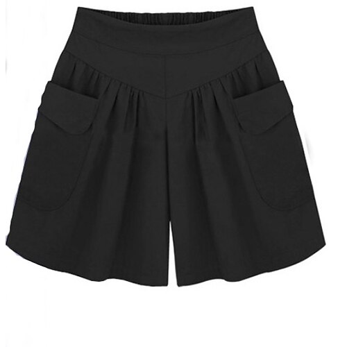 Women's Wide Leg Shorts Bermuda shorts Cotton Blend Army Green Khaki Navy Blue High Waist Casual Pocket Solid Colored L XL XXL / Loose Fit
Women's Wide Leg Shorts Bermuda shorts Cotton Blend Army Green Khaki Navy Blue High Waist Casual Pocket Solid Colored L XL XXL / Loose Fit