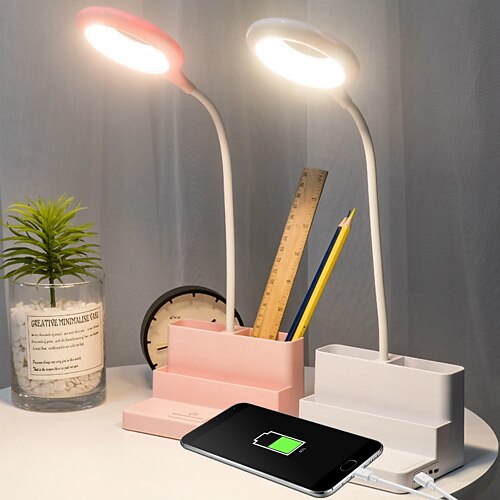 

Reading Light Rechargeable / Eye Protection / Smart Home Modern Contemporary USB Powered For Girls Room / Office DC 5V Blushing Pink / White