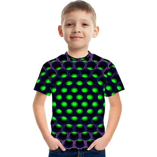 Barn Gutt Halloween T skjorte Polkadotter Skole 3D-utskrift Kortermet Trykt mønster Grunnleggende Barn Sommer Grønn
Barn Gutt Halloween T skjorte Polkadotter Skole 3D-utskrift Kortermet Trykt mønster Grunnleggende Barn Sommer Grønn