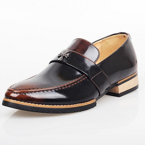 Hombre Zapatos de taco bajo y Slip-On Británico Diario PU Negro Borgoña Marrón Bloque de color Primavera verano
Hombre Zapatos de taco bajo y Slip-On Británico Diario PU Negro Borgoña Marrón Bloque de color Primavera verano