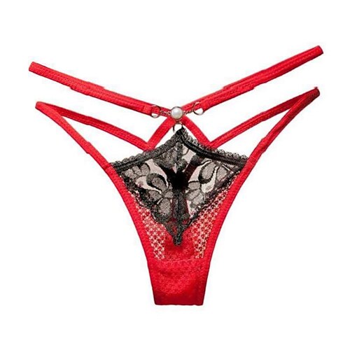 strings Tangas Femme 1 PC Dentelle Spandex Taille EU / US Taille médiale Noir Taille unique
strings Tangas Femme 1 PC Dentelle Spandex Taille EU / US Taille médiale Noir Taille unique