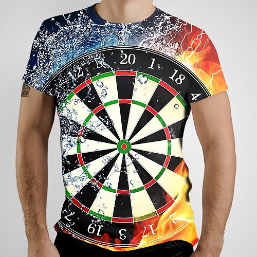 Men's T shirt Graphic Flame Round Neck Daily Going out Short Sleeve Tops Basic Elegant Rainbow
Men's T shirt Graphic Flame Round Neck Daily Going out Short Sleeve Tops Basic Elegant Rainbow