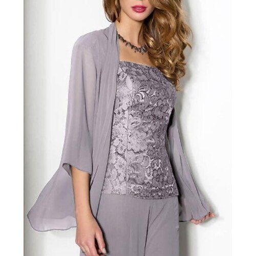 Pantalone Abito da cerimonia per signora Formale Elegante Squadrata Lungo Chiffon Di pizzo Manica a 3/4 con Con applique 2023
Pantalone Abito da cerimonia per signora Formale Elegante Squadrata Lungo Chiffon Di pizzo Manica a 3/4 con Con applique 2023