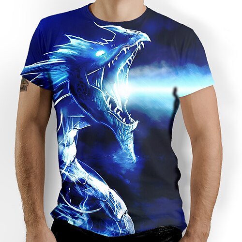 Per uomo maglietta Camicia Pop art Animali Rotonda Blu Giornaliero Per uscire Manica corta Abbigliamento Essenziale Elegante
Per uomo maglietta Camicia Pop art Animali Rotonda Blu Giornaliero Per uscire Manica corta Abbigliamento Essenziale Elegante