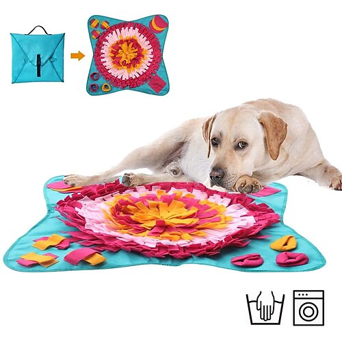 Feeding Mat Snuffle Mat Dog Play Toy Dog Cat 1 set Flower Foldable Reusable Pet Exercise Encourage Natural Foraging Skills Canvas Gift Pet Toy Pet Play
Feeding Mat Snuffle Mat Dog Play Toy Dog Cat 1 set Flower Foldable Reusable Pet Exercise Encourage Natural Foraging Skills Canvas Gift Pet Toy Pet Play