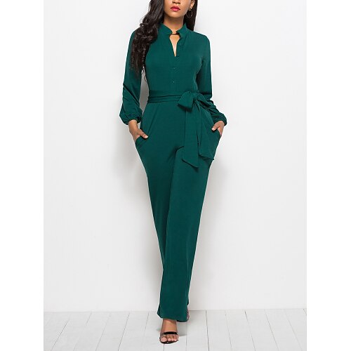 Per donna Tuta con cintura Pulsante frontale Tinta unica Colletto Lavoro Giornaliero Ufficio Dritto Standard Manica lunga Verde Nero Vino S M L Autunno
Per donna Tuta con cintura Pulsante frontale Tinta unica Colletto Lavoro Giornaliero Ufficio Dritto Standard Manica lunga Verde Nero Vino S M L Autunno