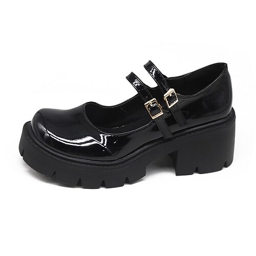 Women's Oxfords Daily Summer Flat Heel Round Toe PU Buckle Solid Colored Black / Silver Black
Women's Oxfords Daily Summer Flat Heel Round Toe PU Buckle Solid Colored Black / Silver Black