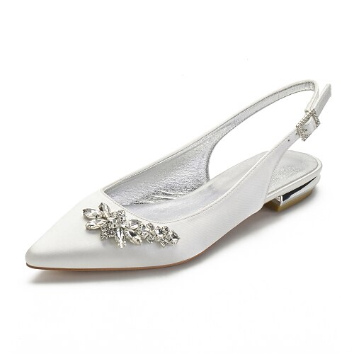 Women's Wedding Shoes Wedding Party & Evening Slingback Wedding Flats Wedding Sandals Bridal Shoes Summer Rhinestone Crystal Flat Heel Pointed Toe Classic Sweet Satin Ankle Strap Solid Colored Black
Women's Wedding Shoes Wedding Party & Evening Slingback Wedding Flats Wedding Sandals Bridal Shoes Summer Rhinestone Crystal Flat Heel Pointed Toe Classic Sweet Satin Ankle Strap Solid Colored Black