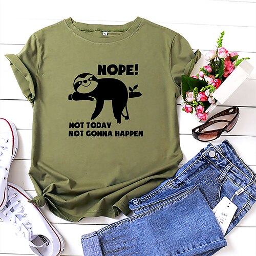 Women's T shirt Tee White Yellow Light Green Graphic Animal Print Short Sleeve Daily Weekend Basic Round Neck 100% Cotton S
Women's T shirt Tee White Yellow Light Green Graphic Animal Print Short Sleeve Daily Weekend Basic Round Neck 100% Cotton S