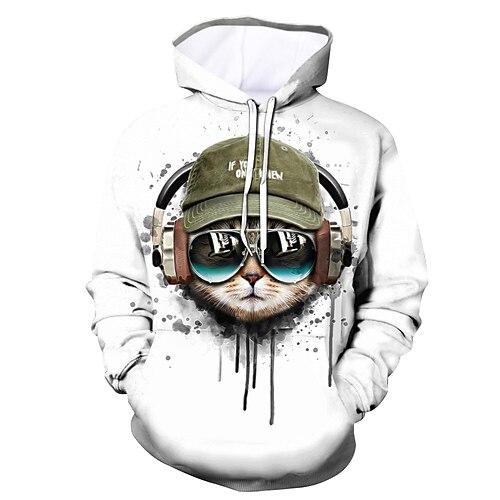 Per uomo Felpa con cappuccio Felpa con cappuccio pullover Bianco Con cappuccio Pop art Animali Giornaliero Per uscire Stampa 3D Informale Abbigliamento Felpe con cappuccio Felpe
Per uomo Felpa con cappuccio Felpa con cappuccio pullover Bianco Con cappuccio Pop art Animali Giornaliero Per uscire Stampa 3D Informale Abbigliamento Felpe con cappuccio Felpe