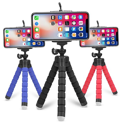 

Phone Holder Mount Desk / Outdoor Mount Stand Holder Tripod Adjustable Stand 360° Rotation Adjustable 360°Rotation Stand Silicone / ABS