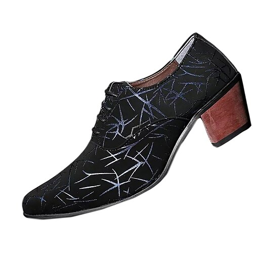 Men's Oxfords Party Heels Silver Business Party & Evening Office & Career Walking Shoes PU Height-increasing Black / Gold Black / Silver Black Blue Fall Spring
Men's Oxfords Party Heels Silver Business Party & Evening Office & Career Walking Shoes PU Height-increasing Black / Gold Black / Silver Black Blue Fall Spring