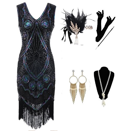 The Great Gatsby Roaring 20s 1920s Cocktail Dress Vintage Dress Flapper Dress Outfits Masquerade Prom Dress Halloween Costumes Prom Dresses Women's Tassel Fringe Costume Vintage Cosplay Party Prom
The Great Gatsby Roaring 20s 1920s Cocktail Dress Vintage Dress Flapper Dress Outfits Masquerade Prom Dress Halloween Costumes Prom Dresses Women's Tassel Fringe Costume Vintage Cosplay Party Prom