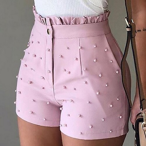 Women's Shorts White Black Mid Waist Basic Fashion Solid Colored S M L XL XXL / Loose Fit
Women's Shorts White Black Mid Waist Basic Fashion Solid Colored S M L XL XXL / Loose Fit