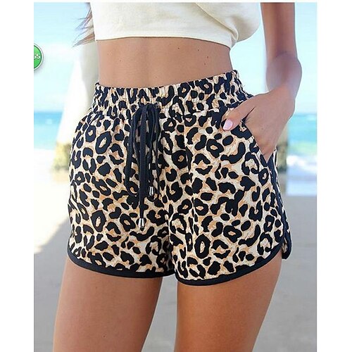 Women's Shorts Pajamas Brown Mid Waist Basic Fashion Sporty Daily Micro-elastic Short Breathable Leopard S M L XL XXL / Loose Fit
Women's Shorts Pajamas Brown Mid Waist Basic Fashion Sporty Daily Micro-elastic Short Breathable Leopard S M L XL XXL / Loose Fit