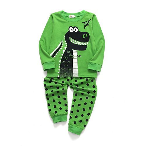 Kids Boys' 2 Pieces Pajamas Green Geometric Fall Winter Basic / Spring / Cotton
Kids Boys' 2 Pieces Pajamas Green Geometric Fall Winter Basic / Spring / Cotton