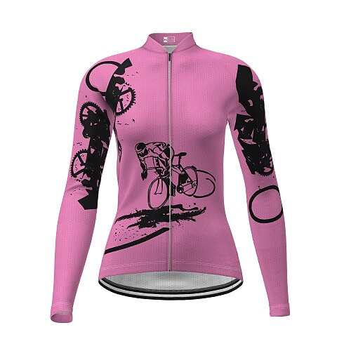 21Grams Women's Cycling Jersey Long Sleeve Winter Bike Jersey Top with 3 Rear Pockets Mountain Bike MTB Road Bike Cycling Quick Dry Breathability Soft Wicking Fuchsia Novelty Polyester Sports
21Grams Women's Cycling Jersey Long Sleeve Winter Bike Jersey Top with 3 Rear Pockets Mountain Bike MTB Road Bike Cycling Quick Dry Breathability Soft Wicking Fuchsia Novelty Polyester Sports