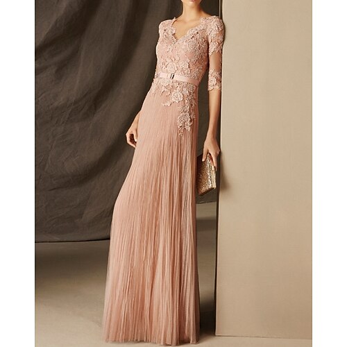 A-linje Elegant Sexet Forlovelse Formel aften Kjole V-hals Halvlange ærmer Gulvlang Chiffon med Plissé Applikeret broderi 2022
A-linje Elegant Sexet Forlovelse Formel aften Kjole V-hals Halvlange ærmer Gulvlang Chiffon med Plissé Applikeret broderi 2022