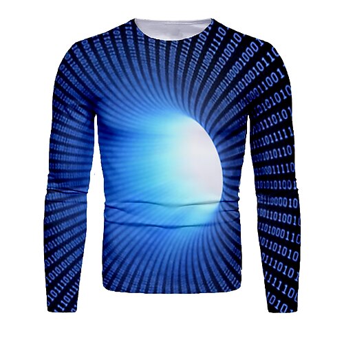 Men's T shirt Tee Graphic Abstract 3D Round Neck Blue Yellow Fuchsia Red Black 3D Print Daily Long Sleeve Print Clothing Apparel
Men's T shirt Tee Graphic Abstract 3D Round Neck Blue Yellow Fuchsia Red Black 3D Print Daily Long Sleeve Print Clothing Apparel