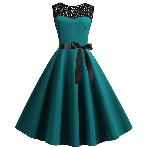 Women's Swing Dress Knee Length Dress Light Blue Wine Red Green Blue Black Gray Red Sleeveless Solid Color Spring Summer Round Neck Hot Vintage Party 2022 S M L XL XXL
Women's Swing Dress Knee Length Dress Light Blue Wine Red Green Blue Black Gray Red Sleeveless Solid Color Spring Summer Round Neck Hot Vintage Party 2022 S M L XL XXL