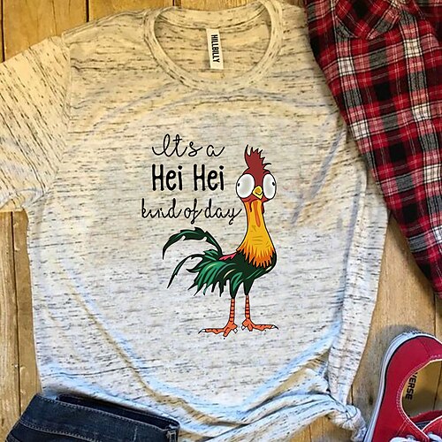 it's a hei hei kind of day shirt for women cartoon chicken graphic print tee letter print short sleeve tee shirts
it's a hei hei kind of day shirt for women cartoon chicken graphic print tee letter print short sleeve tee shirts